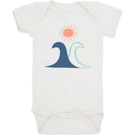 Twin Peaks Envelope Neck One Piece, White