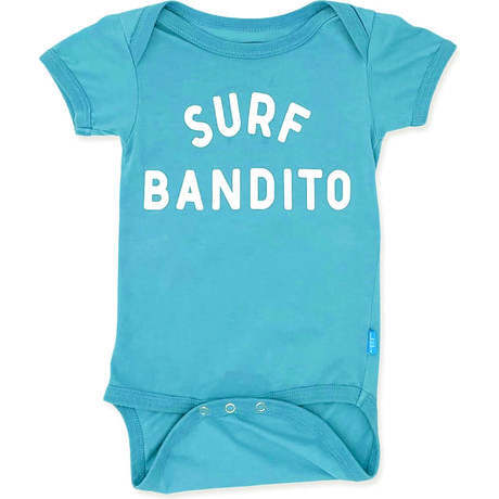 Surf Bandito Envelope Neck One Piece, Blue