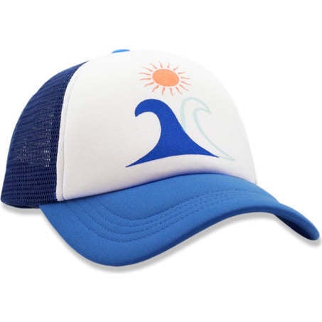 Twin Peaks Trucker Hat, Blue And White - Feather 4 Arrow Hats & Mittens ...