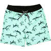 Sea Kings 4-Way Stretch Baby Trunk, Beach Glass - Swim Trunks - 1 - thumbnail
