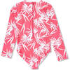 Wave Chaser Baby 4-Way Stretch Surf Suit, Pink And White - One Pieces - 2