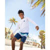 Voyager 4-Way Stretch Boardshorts, Navy And Multicolors - Swim Trunks - 3