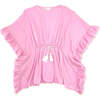 Sea Breeze Kaftan With Faux Tie, Light Pink - Cover-Ups - 1 - thumbnail