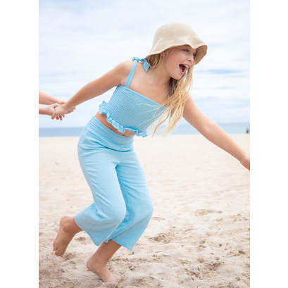 Playa Palazzo Beach Pant, Blue - Pants - 3