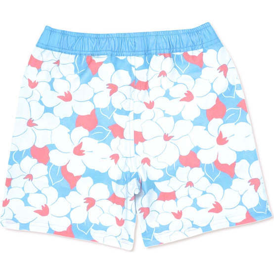 Retro Tropical 4-Way Stretch Baby Trunk, Multicolors And Blue - Swim Trunks - 2