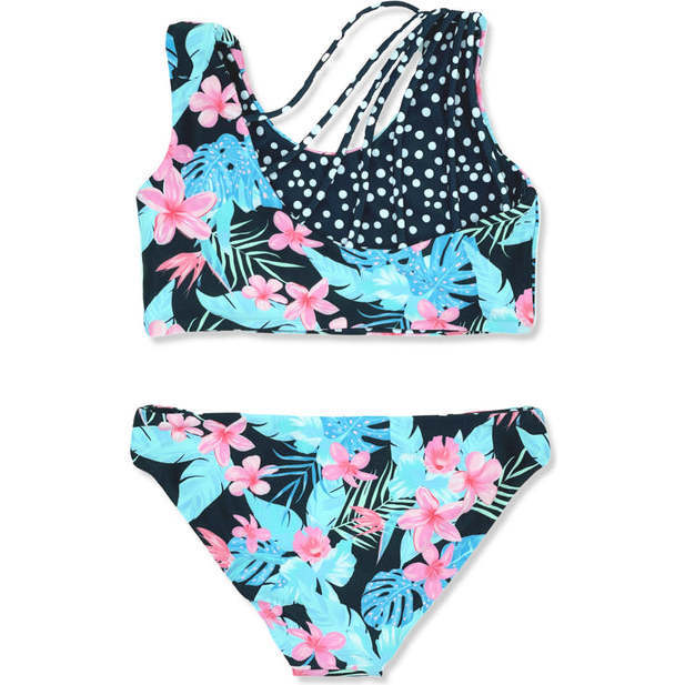 Summer Sun Reversible Bikini, Multicolors And Black - Two Pieces - 2