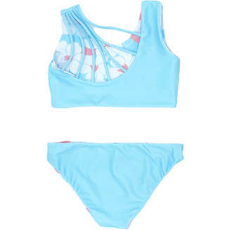 Summer Sun Reversible Bikini, Multicolors And Blue - Two Pieces - 2