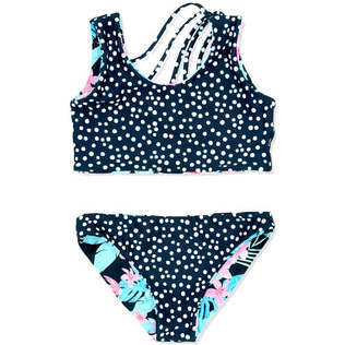 Summer Sun Reversible Bikini, Multicolors And Black - Two Pieces - 3