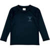 Single Fin Long Sleeve Baby Rash Top, Black - Rash Guards - 1 - thumbnail