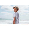 Single Fin Short Sleeve Rash Top, White - Rash Guards - 4
