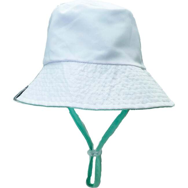 Suns Out Reversible Bucket Hat, Blue And White - Hats - 1