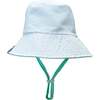 Suns Out Reversible Bucket Hat, Blue And White - Hats - 1 - thumbnail