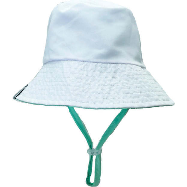 Suns Out Reversible Bucket Hat, Blue And White