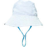 Suns Out Reversible Bucket Hat, Blue And White - Hats - 3