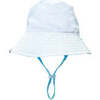 Suns Out Reversible Bucket Hat, Blue And White - Hats - 3 - thumbnail