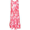 Coastline Maxi Dress With Adjustable Shoulder Straps, Pink And White - Dresses - 1 - thumbnail