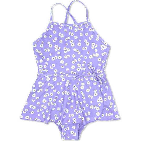 Bella Baby One Piece, Lavender And White