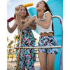 Coastline Maxi Dress With Adjustable Shoulder Straps, Multicolors And Black - Dresses - 4 - thumbnail