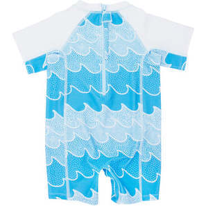 Beach Daze 4-Way Stretch Surf Suit, Blue