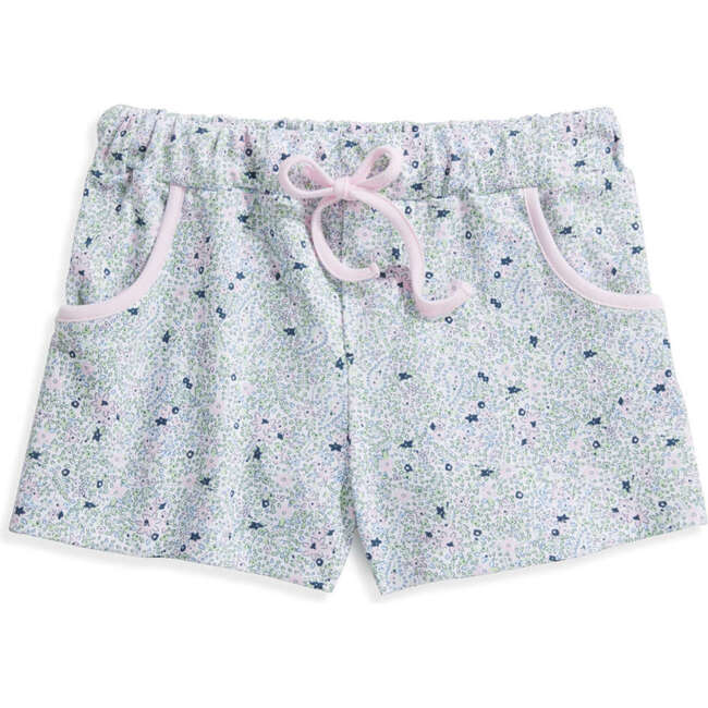 Printed Pima Play Short, Forget Me Not