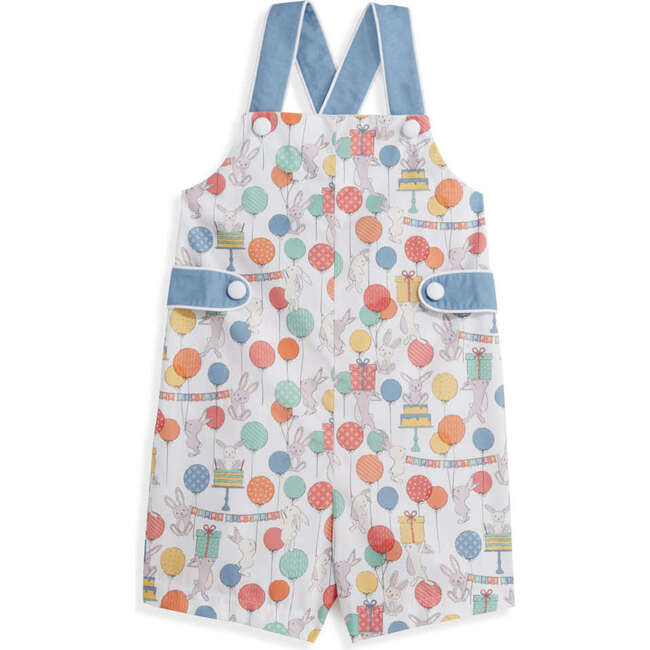 Porter Short Overall, Bunny Party - Rompers - 1