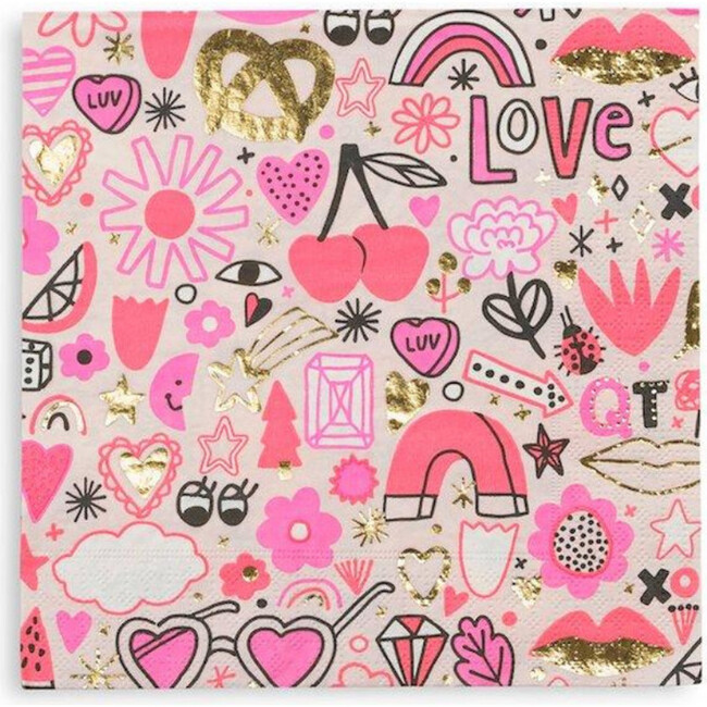 Love Notes Large Napkins - Party - 1