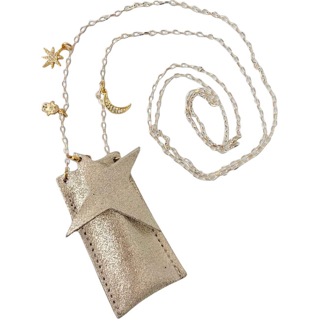 Amulet Crystal Sparkle Necklace, Champagne