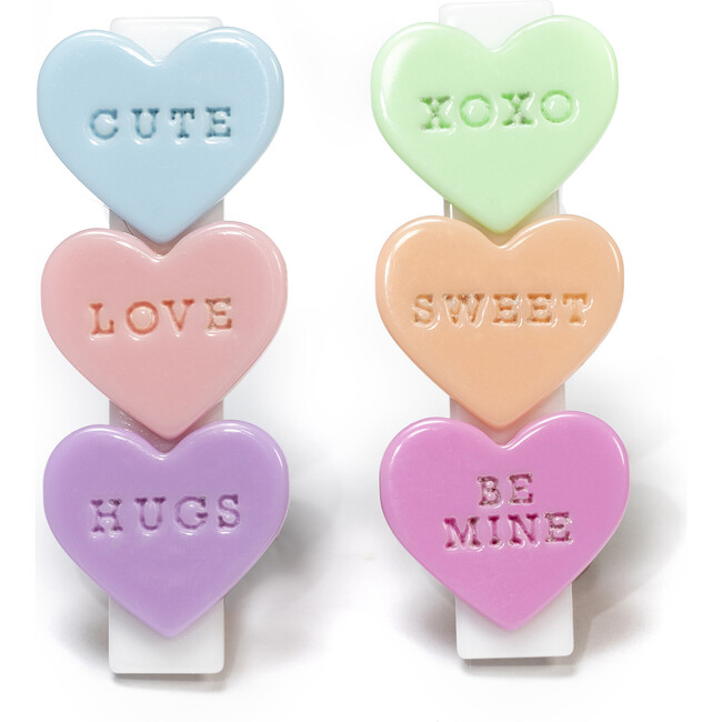 Lilies & Roses- Candy Hearts Alligator Clip