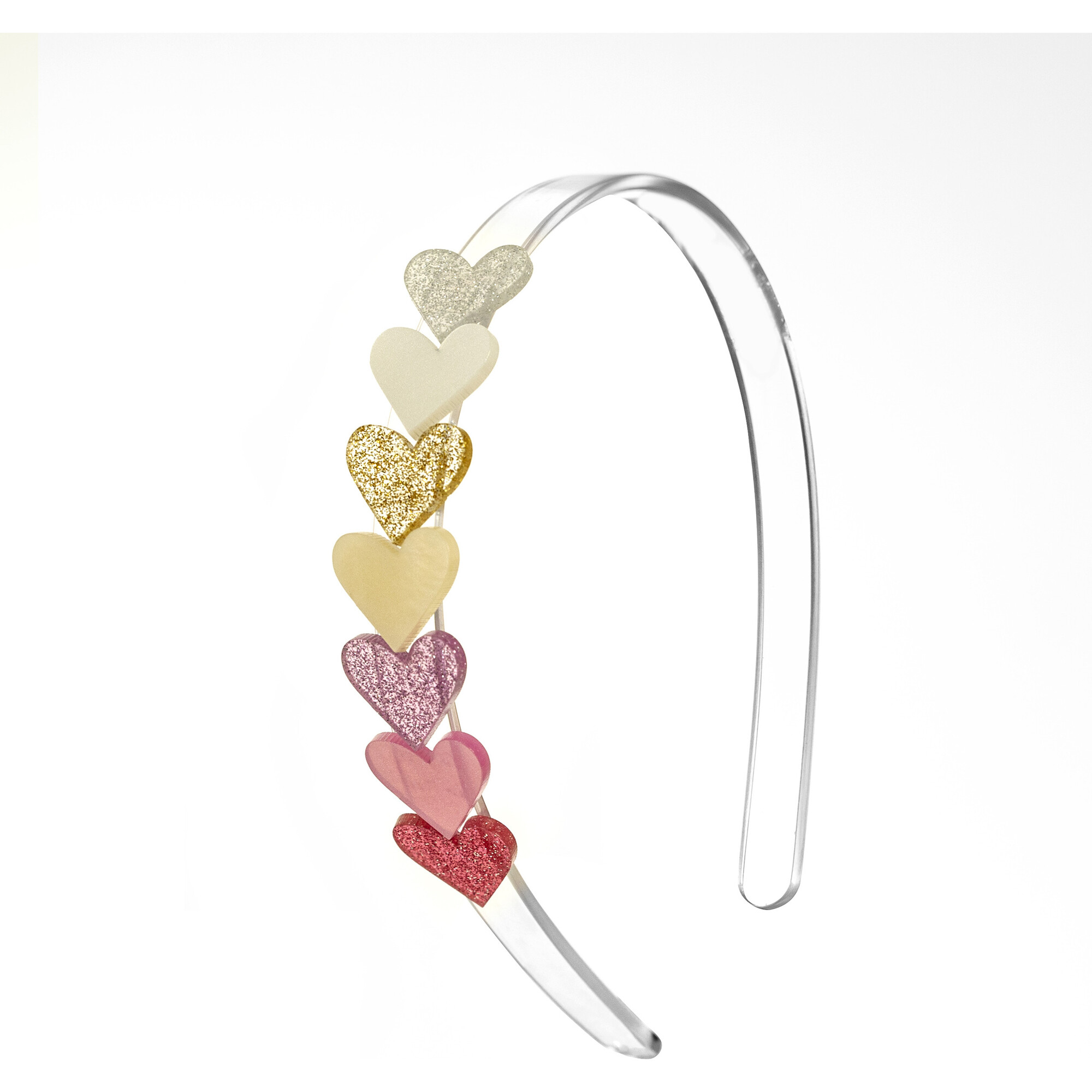 Lilies & Roses- Centipede Hearts Pearl Shades Headband - Headbands - 1