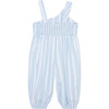 Baby Asymmetrical Romper, Blue - Rompers - 2