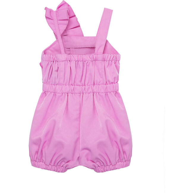 Baby Pleated Romper, Purple - Rompers - 2
