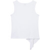 Gathered Waterfall Tank, White - T-Shirts - 2
