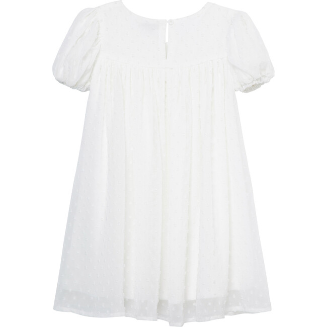 Chiffon Bow Dress, White - Dresses - 2
