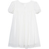Chiffon Bow Dress, White - Dresses - 2