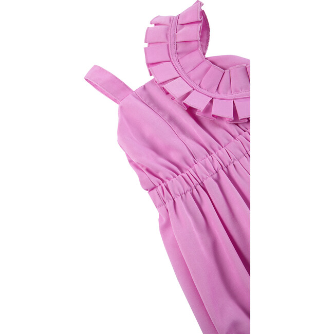 Baby Pleated Romper, Purple - Rompers - 3
