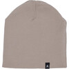 Slouchy Jersey Rib Beanie, Taupe - Hats - 1 - thumbnail