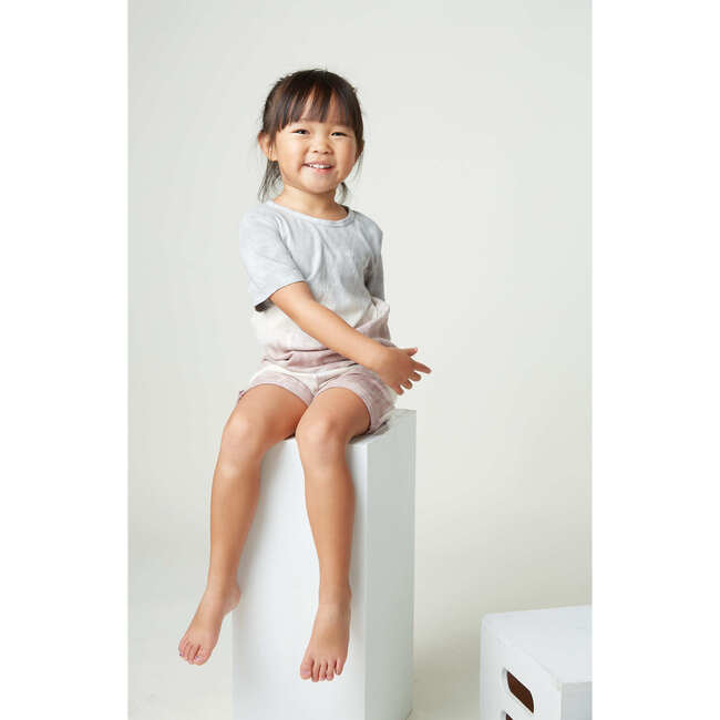 Noah Cotton Shorts, Mauve Dip Dye - Shorts - 2