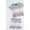 Noah Cotton Shorts, Mauve Dip Dye - Shorts - 3