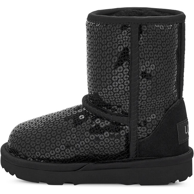 Classic Sequin Toddler Winter Boots, Black - Boots - 4