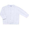 Nella Knit Cardigan, White - Sweaters - 1 - thumbnail