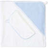 Bubble Hooded Towel, Blue - Bath Towels - 1 - thumbnail