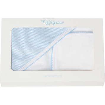 Bubble Hooded Towel, Blue - Bath Towels - 2