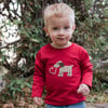 Valentine Puppy Tee, Red - Sweaters - 2