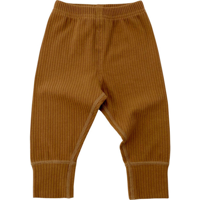 Ribbed Brown Sweatpants - Sweatpants - 1