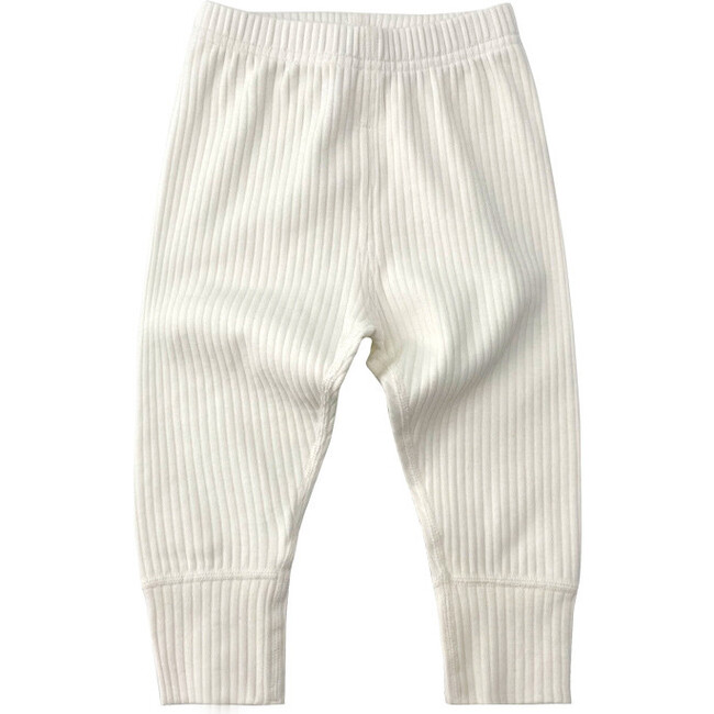 Ribbed White Sweatpants - Sweatpants - 1