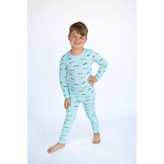 Racecars, Blue - Pajamas - 2
