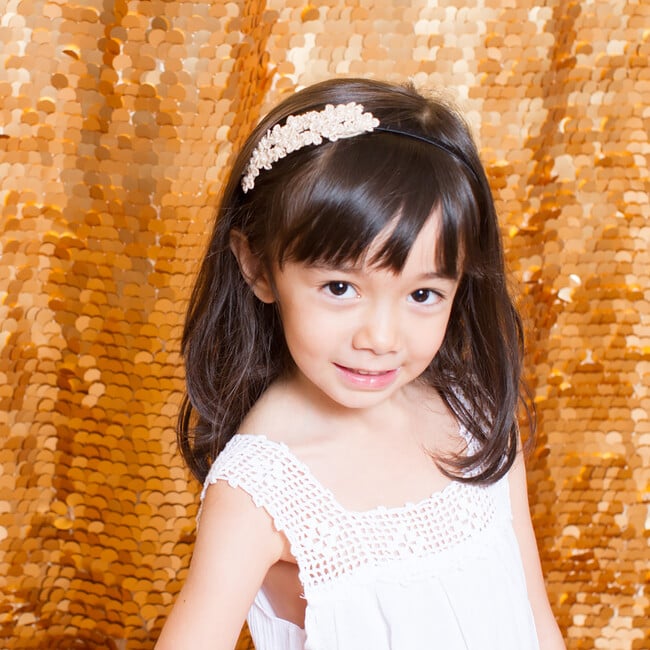 Michelle Headband, Gold - Hair Accessories - 2