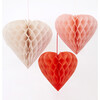 Heart Honeycomb Decorations - Party - 1 - thumbnail
