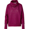 Women's Everyday Turtleneck Pullover, Berry Mod Geo - Sweatshirts - 1 - thumbnail