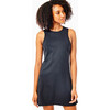 Women's Panama Sleeveless A-Line Dress, Black - Dresses - 2